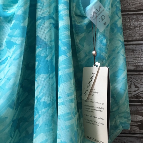 Calia Reversible Mesh Blue Active Tank Top Medium - Picture 8 of 8